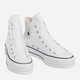 Жіночі кеди високі Converse Platform Hi Leather 561676C 36 (5.5US) 22.5 см Білі (888755795828) - зображення 2