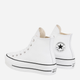 Жіночі кеди високі Converse Platform Hi Leather 561676C 38 (7.5US) 24.5 см Білі (888755795866) - зображення 4