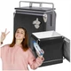 Портативный туристический холодильник в ретро стиле стальной 13 л. ESTI&ESTA CM-3200-B-MP автохолодильник черный - изображение 3