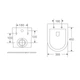 Унитаз подвесной Mixxus Premium Bevel-0301-R 515x355x365mm, система смыва RIMLESS (MP6470) - изображение 6