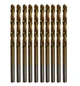 Набір свердл Makita P-61282-10 (HSS-G-TiN, 8.5x117 мм, 10 шт) по металу (30953) - зображення 1