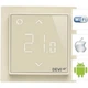 Терморегулятор DEVI интеллектуальный электронный DEVIreg Smart Ivory&nbsp;(+5…+35/+5…+45˚С, 16А) программируемый с сенсорным дисплеем Wi-Fi теплый пол (5298) - изображение 2