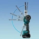 Акумуляторна стрічкова шліфмашина Makita DBS180Z LXT (18 В, 533 x 9 мм) напилок без АКБ і зарядного пристрою (6251) - зображення 8