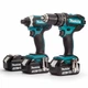Набір інструментів Makita DLX2131JX1 (18В, 3 Ач) Акумуляторний шурупокрут DHP482Z + Акумуляторний гайкокрут DTD152Z + 3 АКБ BL1830, зарядний пристрій DC18RC та Makpac кейс (6946) - зображення 4