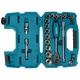 Набір інструмента Makita B-65589 (1/2", 23 шт) головки торцеві з трищіткою (7414) - зображення 2