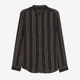 Рубашка мужская H&M 060928775 XS Черный/Полоска (6666000320278) - изображение 1