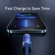 Кабель Baseus Crystal Shine Series Fast Charging Data Cable USB to iP 2.4 A 2 m Blue (CAJY000103) - зображення 3