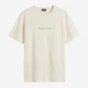 Футболка хлопковая длинная мужская H&M 061069841_cream M Кремовая (6666000317124) - изображение 1