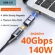Магнитный адаптер PD 140Вт Type C – USBC 4.0 с конектором 40Гбит/с Видеовыход 8K/60Гц - изображение 2