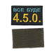 Шеврон патч на липучці Все буде 4.5.0., на кепку, на чорному фоні, 5*8см. - зображення 1