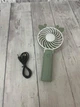 Портативний акумуляторний USB міні вентилятор зы складною ручною Mini Fan XL 2328 із вушками зелений - зображення 2