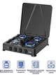 Настольная газовая плита 4 конфорки таганок под баллон Prime Technics PGK 407 CB пропан бутан с крышкой - изображение 3