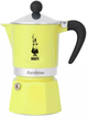 Гейзерна кавоварка Bialetti Rainbow Жовта 300 мл (8006363043052) - зображення 1