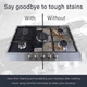 Защита для плиты (жиронепроницаемая бумага) Unique Reusable Gas Range Protector Black - изображение 5
