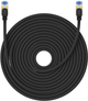 Patchcord Baseus Cat 7 SFTP 25 m Black (B0013320B111-10) - obraz 1