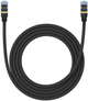 Patchcord Baseus Cat 7 SFTP 2 m Black (B0013320B111-03) - obraz 1