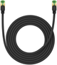 Patchcord Baseus Cat 8 SFTP 3 m Black (B0013320C111-04) - obraz 1