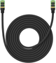 Patchcord Baseus Cat 8 SFTP 8 m Black (B0013320C111-06) - obraz 1