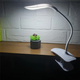 Led лампа настольная на прищепке с аккумулятором и USB высота 27см, 14 светодиодов 3 режима свечения, белая - изображение 3