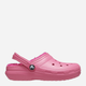 Chodaki dziecięce dla dziewczynki ocieplane Crocs Classic Fuzz-Lined Casual CR207009 22-23 (C6) 13.6 cm Różowe (196265407590) - obraz 1