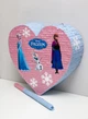 Піньята Серце FROZEN рожево-блакитне 50 см + біта - изображение 2