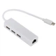 Концентратор Ethernet адаптер Type-C 3.1 на RJ45 LAN (100 Мбит/с) + 3 port USB 2.0 (485990) - изображение 3