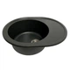 Кухонная мойка Adamant VAST графит 610x495x200 мм, с крылом - изображение 2