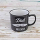 Кружка для папы Папа ты мой герой - Dad you're my hero 400 мл 12739 (графит) - изображение 1
