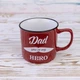 Кружка для папы Папа ты мой герой - Dad you're my hero 400 мл 12740 (красный) - изображение 1