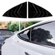 Накладки на вікна задніх дверей Tesla Model Y 2021-2023 куточки зябра 2шт колір Чорний - зображення 1