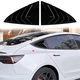 Накладки на вікна задніх дверей Tesla Model Y 2021-2023 куточки зябра 2шт колір Чорний - зображення 6