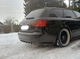 Накладка на задній бампер Audi A6 универсал акулі плавці канарди універсальна чорного кольору - зображення 13