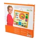 Магнитный календарь Viga Toys Дерево 46x46 см Многоцветный с часами (700880) - изображение 3