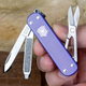 Складной нож-брелок VICTORINOX Classic Alox Electric Lavender 5 функций 4 см, нержавеющая сталь X50CrMoV15 - изображение 4