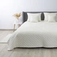 Покрывало ТЭП "VELOUR" 240*260 см молочный/ромб круглый - изображение 2