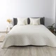 Покрывало ТЭП "VELOUR" 240*260 см молочный/ромб круглый - изображение 1