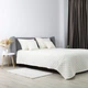 Покрывало ТЭП "VELOUR" 240*260 см молочный/ромб круглый - изображение 5