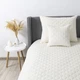 Покрывало ТЭП "VELOUR" 240*260 см молочный/ромб круглый - изображение 6