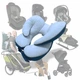 Детская подушка для автокресла, коляски Baby Travel Elite Pillow, (Onario Baby) ART-0000667, Синий - изображение 14