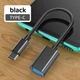 Кабель OTG Type-c / Скорость 3.0 / Нейлоновое сплетение / Черный - изображение 2