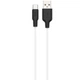 Кабель Hoco X21 Plus Silicone charging cable for Type-C 2m Black & White - зображення 1