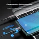 Кабель шнур Type-C на Type-C 100W 5A 3м KUULAA швидкої зарядки Power Delivery PD 3.0 QC 4.0 зарядний провід тайп сі для ноутбука MacBook смартфона телефону планшета 1 метр міцний в нейлоновому обплетенні передачі даних - зображення 4