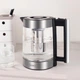 Электрический Чайник Электрочайник HOCO Kitchen high boron glass electric kettle HA01A |1.8л Стекло| Серый - изображение 9