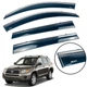 Дефлекторы окон (ветровики) DEFL для Toyota RAV4 2006-2013 с хром полоской накладные 4 шт. - изображение 1