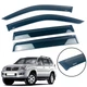Дефлекторы окон (ветровики) для Toyota Land Cruiser 120 Prado/ GX 470 2003-2010 накладні 4 шт. (HAWK) - изображение 1