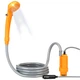 Портативный автомобильный душ от прикуривателя туристический с насосом Automobile Shower Set Orange - изображение 3