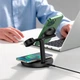 Зарядка Qi Baseus Swan 3-in-1 Wireless Magnetic Charging Bracket Universal version |20W| черная - изображение 5