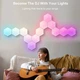 Модульний настінний світильник LED RGB 5V стільники SAL-011B 6pcs Bluetooth USB with app / White - зображення 5
