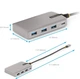 StarTech 4-портовый концентратор USB C с USB-C DP Alt Mode 4K 60Hz Видеовыход - 3x USB-A, 1x USB Type-C, 100 Вт PD Pass-Through, USB 3.2 10 Гбит/с, 30 см кабель - изображение 4