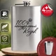 Подарочный набор фляга для алкоголя с рюмками 4 шт VexShop 9oz набор для мужчин Фляга с рюмками 270 мл (12776273) - изображение 1